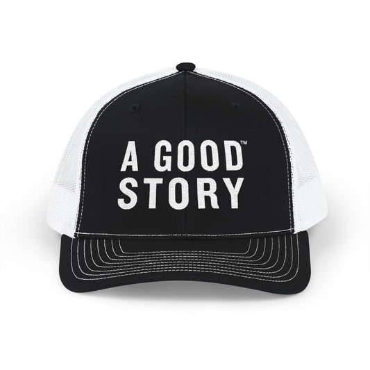 A Good Story Embroidered Trucker Hat