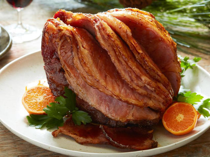 Brown Sugar-Glazed Spiral Ham - A Good Story Foods